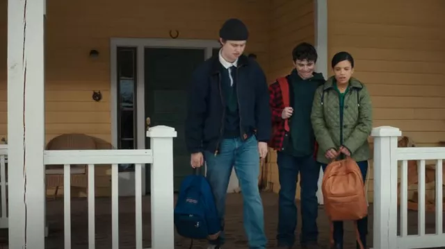 Carhartt Fad­ed Navy Work Jack­et worn by Danny Walter (Connor Stanhope) as seen in My Life with the Walter Boys (S01E08)