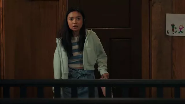 Zara Striped Knit Tank worn by Olivia(Gabrielle Jacinto) as seen in My Life with the Walter Boys (S01E02)