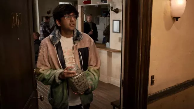 Urban Outfitters Mycology The Study Of Mushrooms Tee worn by Zahid (Nik Dodani) as seen in Atypical (S04E08)