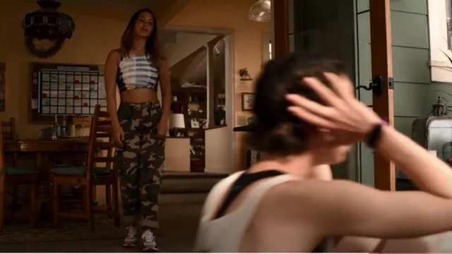 Re/Done Camo Cargo Pants worn by Izzie Taylor (Fivel Stewart) as seen in Atypical (S04E07)