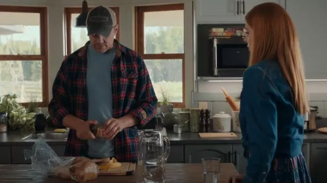 Legendary Whitetails Men's Buck Camp Flannel Shirt worn by George (Marc Blucas) as seen in My Life with the Walter Boys (S01E03)