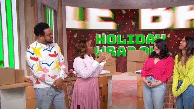 Zara Sebastian Curi Graphic Sweatshirt worn by Jawn Murray as seen in Sherri on December 7, 2023