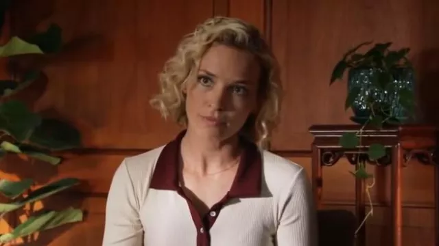 Gorjana Mini Parker Necklace worn by Juliet Higgins (Perdita Weeks) as seen in Magnum P.I. (S05E18)
