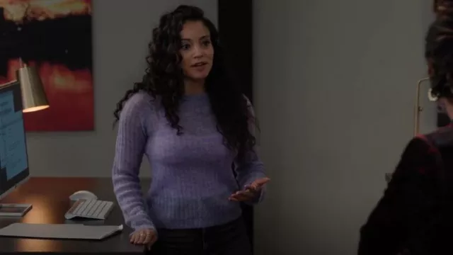 Monrow Mohair Cut Out Sweater worn by Lacey Quinn (Gabrielle Walsh) as seen in Found (S01E10)
