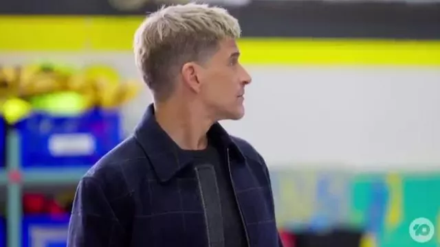 Saba Theo Wool Check Bomber worn by Osher Gunsberg as seen in The Bachelor (S11E02)