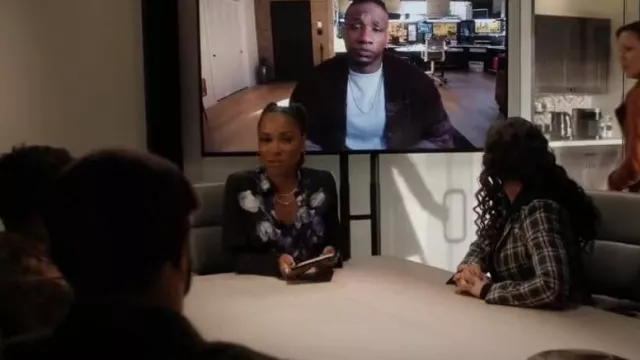 Kobi Halperin Michaela Floral Blouse worn by Gabi Mosely (Shanola Hampton) as seen in Found (S01E11)