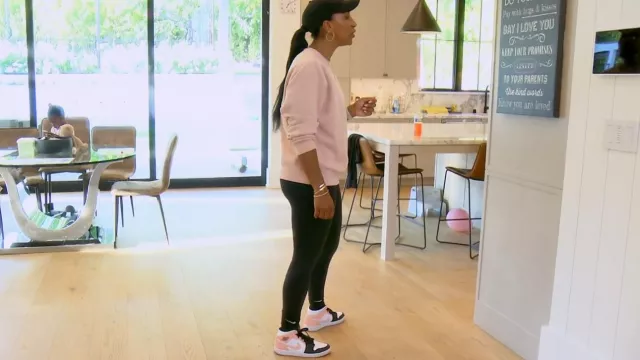 Air Jordan 1 Mid Crim­son Tint worn by Annemarie Wiley as seen in The Real Housewives of Beverly Hills (S13E08)