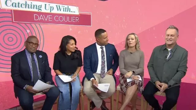 Talbots Fringe Wrap Skirt in Amazing Plaid worn by Dylan Dreyer as seen in Today on December 15, 2023