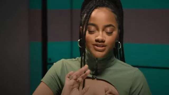 Asos Daisy Street Top worn by 097 (Jada Sasha) as seen in Squid Game: The Challenge (S01E01)