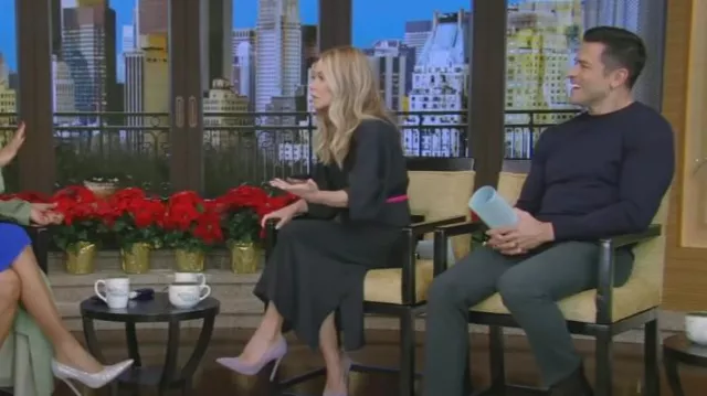 Rachel Comey Lyss Dress worn by Kelly Ripa as seen in LIVE with Kelly and Mark on December 14, 2023