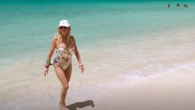 Camilla By The Meadow Laced Back Underwire One Piece Swimsuit worn by Ramona Singer as seen in The Real Housewives Ultimate Girls Trip (S04E02)