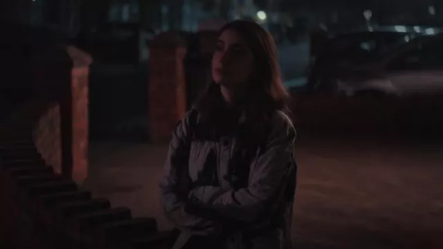 Allsaints Nora Tie Dye Quilted Jacket worn by Sarah (Charly Clive) as seen in The Lazarus Project (S02E02)