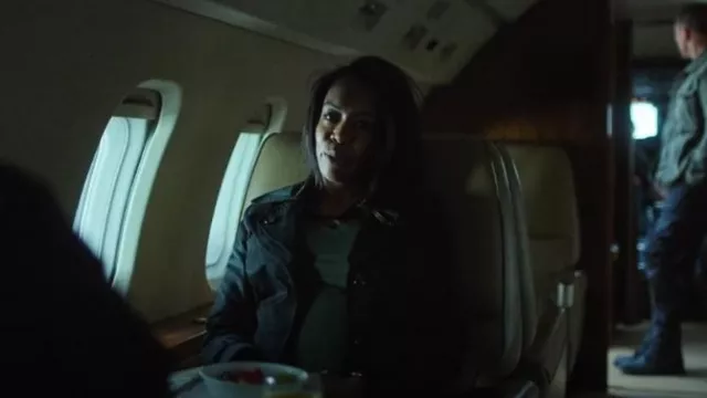 London Fog Single-Breasted Double Lapel Tie Waist Rain Coat worn by Jessica Frances Dukes as seen in Ozark (S04E03)