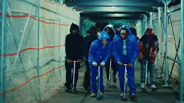 Timberland 6" Premium Boot 'Wheat' worn by Fivio Foreign in TEACH ME HOW TO DRILL with Lil Mabu (Official Music Video)