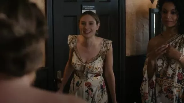 Camilla Long Dress With Tie Front in By the Meadow worn by Madison Simmons (Caitlin Thompson) as seen in This Is Us (S06E12)