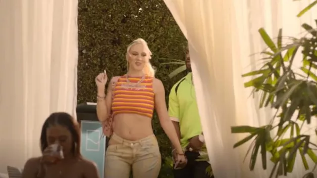 Collina Strada Dachi Tank Top worn by Reina Reign (Kat Cunning) as seen in Rap Sh!t (S02E08)