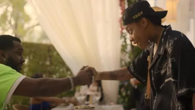 Givenchy Drag­on Print Shirt worn by Chastity (Jonica Booth) as seen in Rap Sh!t (S02E08)