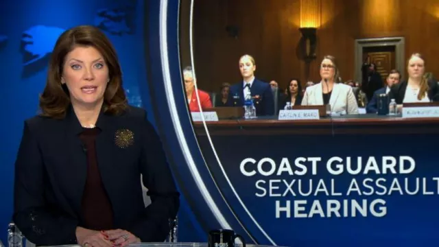Zadig & Voltaire Beaded Trim Blazer worn by Norah O'Donnell as seen in CBS Evening News on December 12, 2023