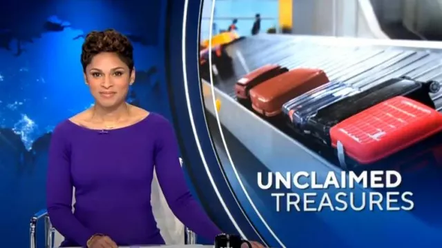 Ann Taylor Boatneck Sweater Dress worn by Jericka Duncan as seen in CBS Evening News on  December 26, 2023