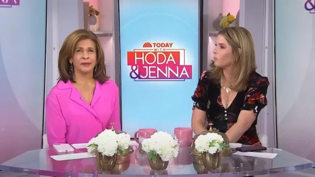 A.L.C. Kinsley Stretch Silk Blouse worn by Hoda Kotb as seen in Today ...