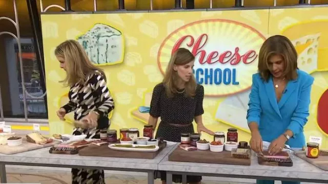 Cinq a Sept Kris Blazer in Atomic Blue worn by Hoda Kotb as seen in Today with Hoda & Jenna on December 28, 2023