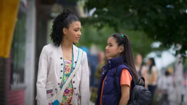 Free People Ruffles Romance Jacket worn by Madison Spencer (Aaliyah