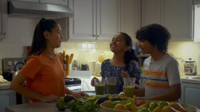 Oshkosk Striped Henley Tee worn by Aiden Henley (Jayd Deroché) as seen in I Woke Up a Vampire (S01E02)
