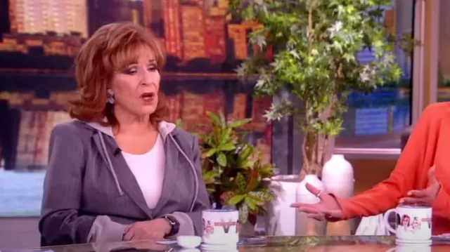 Cinq A Sept Khloe Mixed-Media Jacket worn by Joy Behar as seen in The View on January 2, 2024