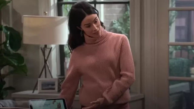 Fortela Leona TUrtleneck worn by Julia Mariano (Abigail Spencer) as seen in Extended Family (S01E02)