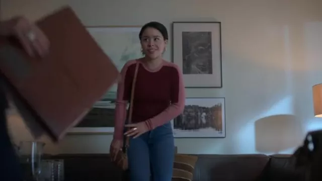 Zara Colour Block Sweater worn by Mariana Adams Foster (Cierra Ramirez) as seen in Good Trouble (S05E11)
