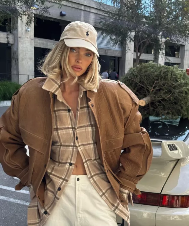 Polo Ralph Lauren Classic Baseball Cap worn by Elsa Hosk on her Instagram post on January 2, 2024