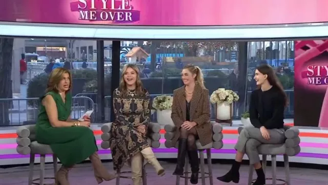 Blazer en laine moderne Banana Republic porté par Jasmine Snow comme on le voit dans Today with Hoda & Jenna le 3 janvier 2024