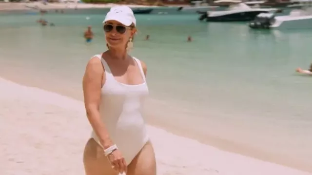Hunza G Strap­py Swim­suit worn by Sonja Morgan as seen in The Real Housewives Ultimate Girls Trip (S04E06)
