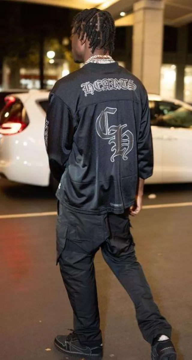 Jordan 1 Retro Low x Travis Scott 'Black Phantom' worn by Lil Tjay on the Instagram account @liltjay