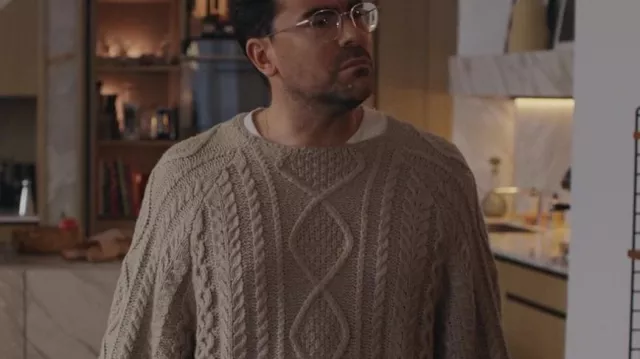 Cable Sweater worn by Marc (Daniel Levy) in Good Grief movie | Spotern