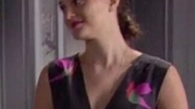 La robe imprimée portée par Blair Waldorf (Leighton Meester) dans la série Gossip Girl (Saison 6 Episode 2)