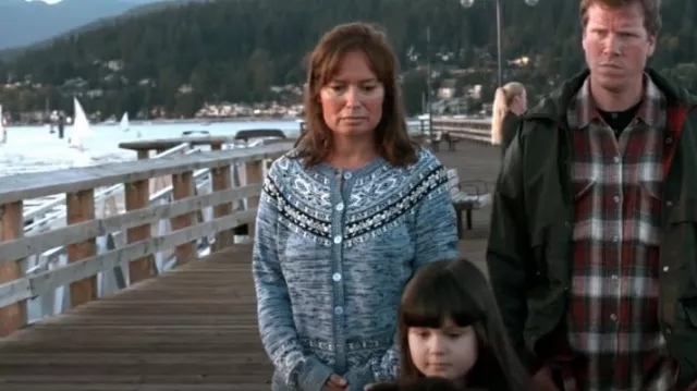 Carroll Reed Cardigan worn by Audrey Elmer's Mom as seen in Supernatural (S04E08)