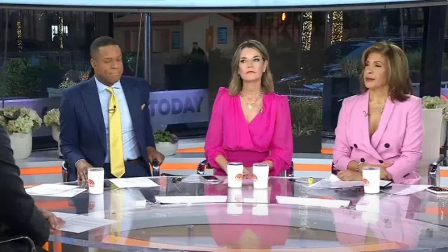 Zara Double Breasted Blazer worn by Hoda Kotb as seen in Today on January 10, 2024