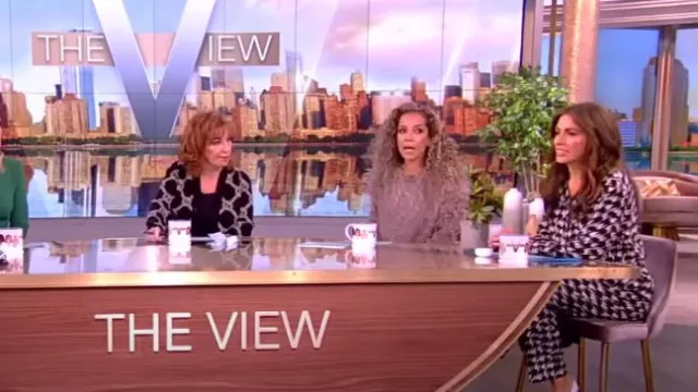 Anine Bing Aiden Shirt worn by Alyssa Farah as seen in The View on January 11, 2024