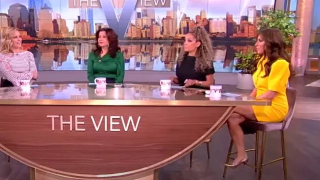Alessandra Rich Boucle Mini Dress worn by Alyssa Farah as seen in The View on  January 12, 2024