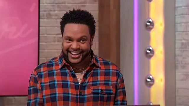 Sthuge Long Sleeved Plaid Shirt worn by Jawn Murray as seen in Sherri on January 11, 2024