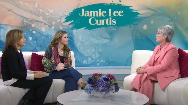 Another Tomorrow Oversized Wool Blazer worn by Jamie Lee Curtis as seen in Today with Hoda & Jenna on January 16, 2024