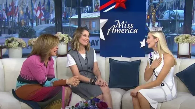 Cefinn Blake Wrap-Effect Dress worn by Savannah Guthrie as seen in Today on January 17, 2024