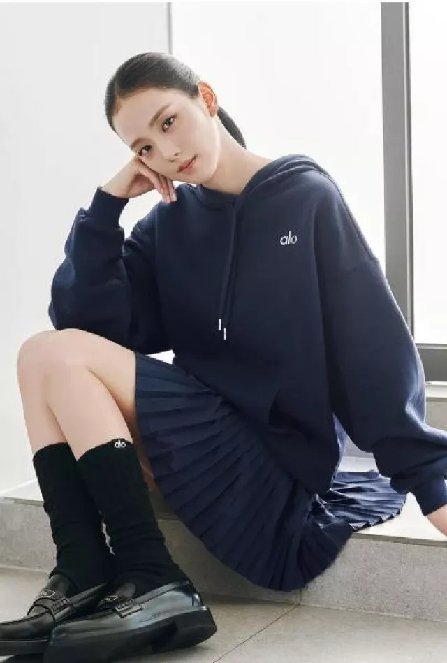 Dior Boy Loafers worn by Jisoo on at  X Alo post on January 17, 2024