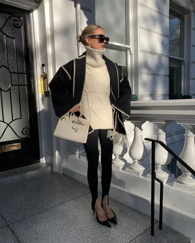 Hermès Epsom Birkin worn by Leonie Hanne on her Instagram post on January 20, 2024