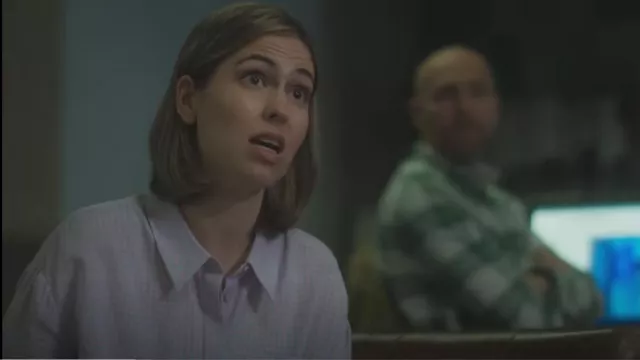 Whistles Lily Gingham Shirt worn by DC Steph Duncan (Rhiannon Clements) as seen in Vera (S13E03)