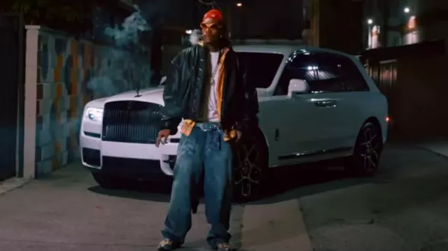 Balenciaga Gold & Red Warped 'Fennec' Sunglasses (BB0314S) worn by Wiz Khalifa in Wiz Khalifa - Not A Drill Freestyle [Official Music Video]