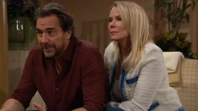 L'Agence Agnes Jacket worn by Brooke Logan (Katherine Kelly Lang) as seen in The Bold and the Beautiful on January 18, 2024