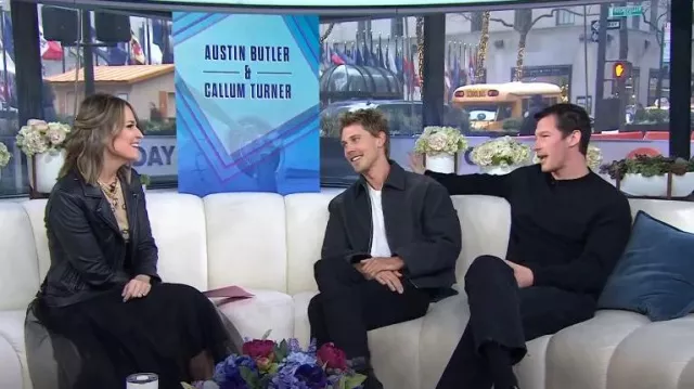Iro Han Leather Jacket worn by Savannah Guthrie as seen in Today on January 24, 2024