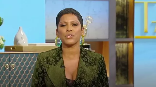 Gucci Horsebit Velvet Blazer worn by Tamron Hall as seen in Tamron Hall Show on January 19, 2024